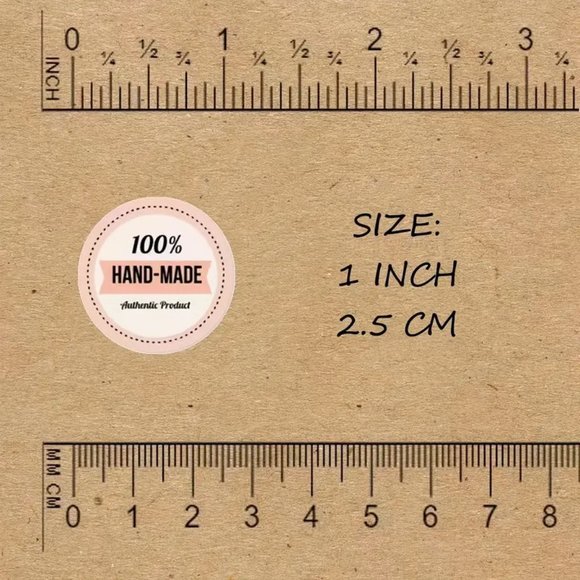 NEW 500 Stickers Variety of "Handmade" Stickers Baking and Craft Labels - Pink - Picture 2 of 4